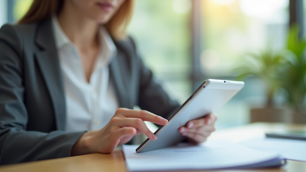 Person reviewing checklist and progress tracking