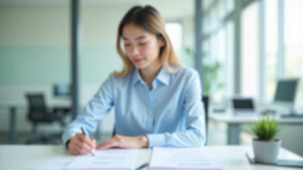Professional organizing tasks on a desk with pen and notebook